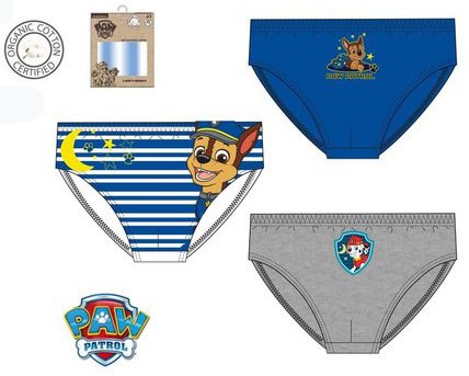 Alternative view of Paw Patrol Παιδικά εσώρουχα Σλιπ 3 τεμάχια / συσκευασία 2 - 3 ετών / 92 - 98 cm