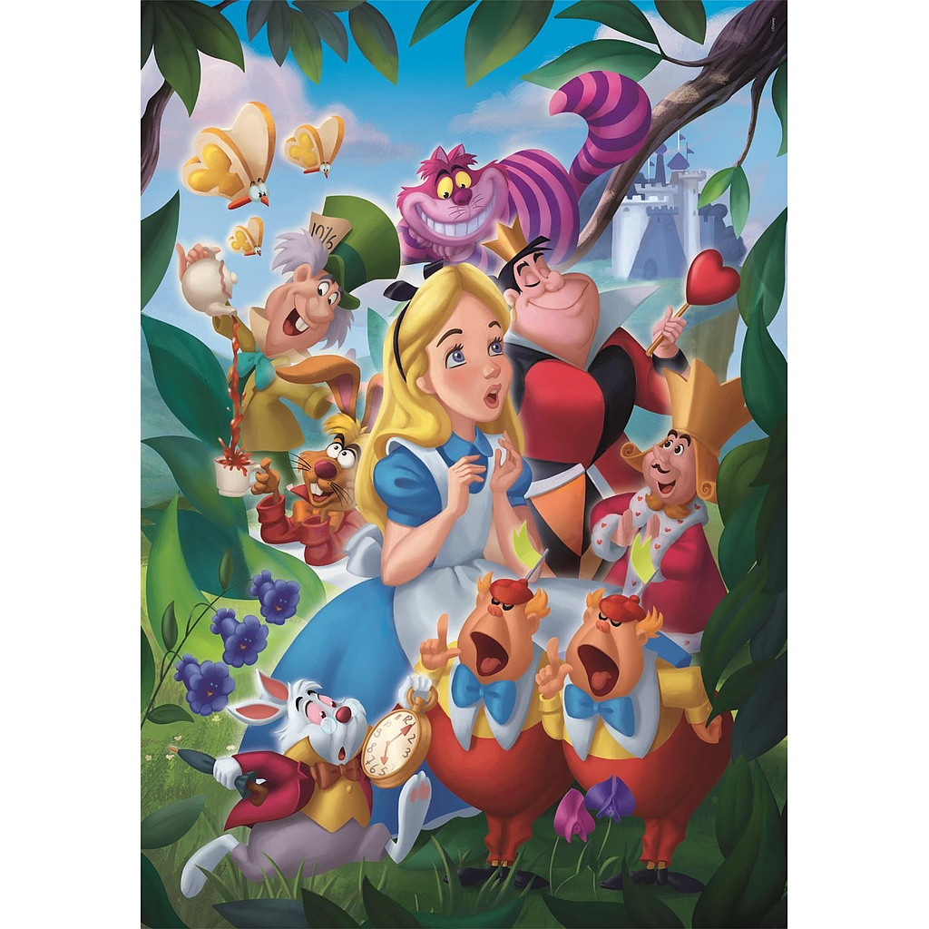 Alternative view of Disney Classics Disney Alice in Wonderland 1000 Τεμάχια Puzzle Συμπαγούς Σχεδιασμού Clementoni