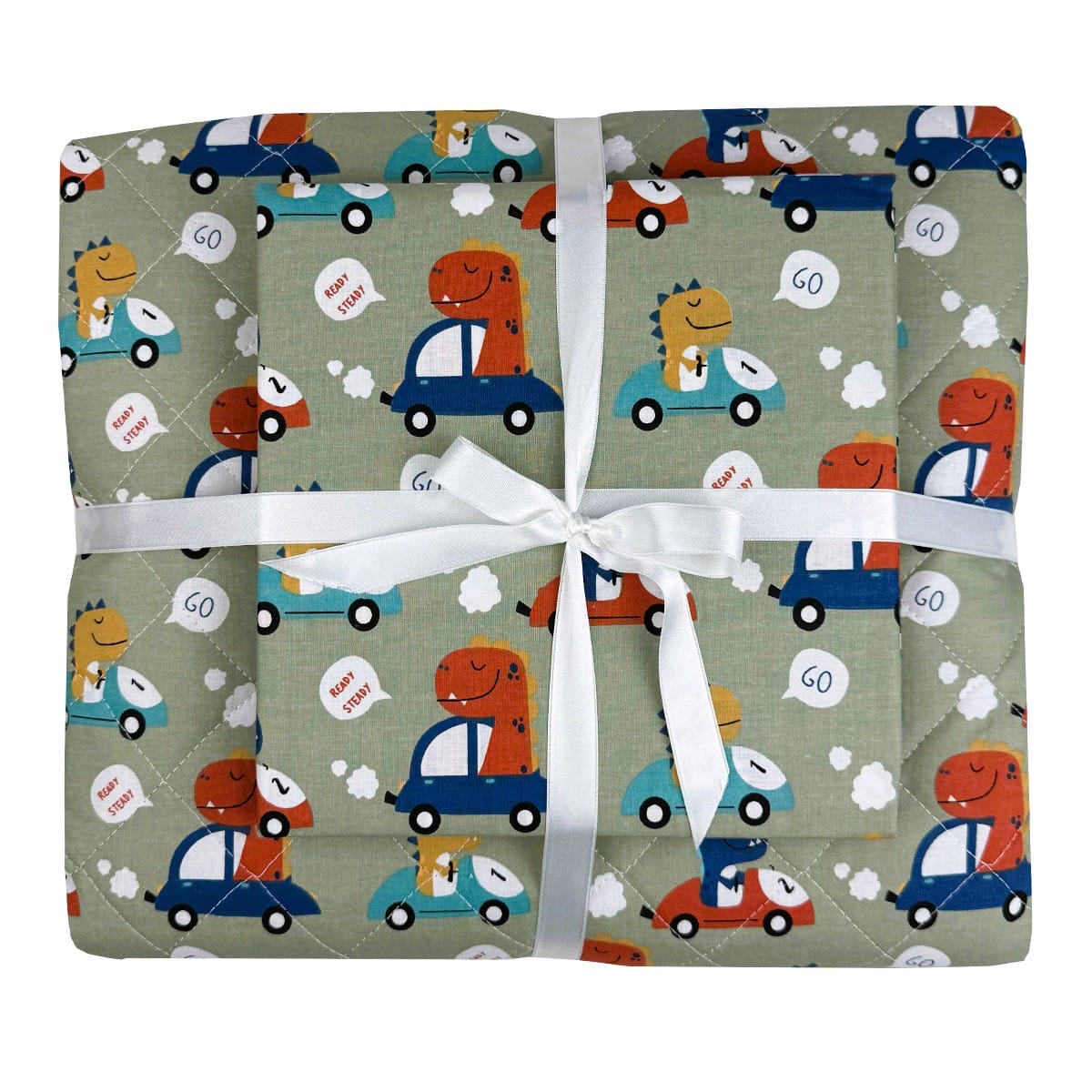 Σετ Παιδικό Κουβερλί με Σεντόνι και Μαξιλαροθήκες Dino Formula