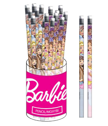 Barbie Paints HB graphite Σετ Μολυβιών Γραφίτη