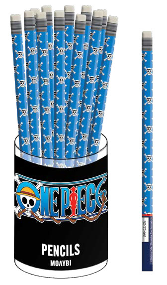 One Piece Skull HB μολύβι με γόμα