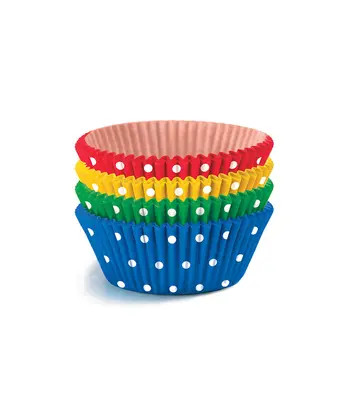 Colour Dots Χάρτινες Θήκες mini Muffin 40 τεμ. 4,5×2 εκ.