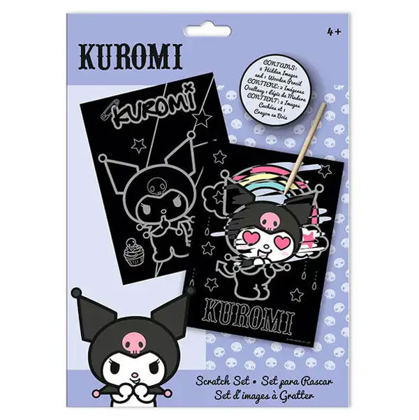 Hello Kitty Kuromi Σετ Scratch Art για Χάραξη Εικόνων