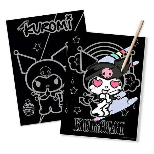 Alternative view of Hello Kitty Kuromi Σετ Scratch Art για Χάραξη Εικόνων