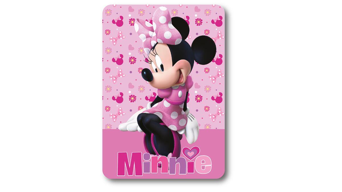 Κουβέρτα Fleece Disney Home Minnie 37 100X140 Pink 100% Polyester
