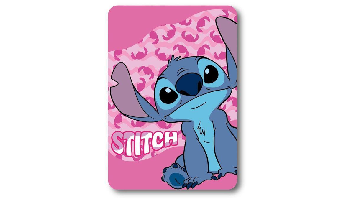 Κουβέρτα Fleece Disney Home Stitch 28 100X140 Pink 100% Polyester