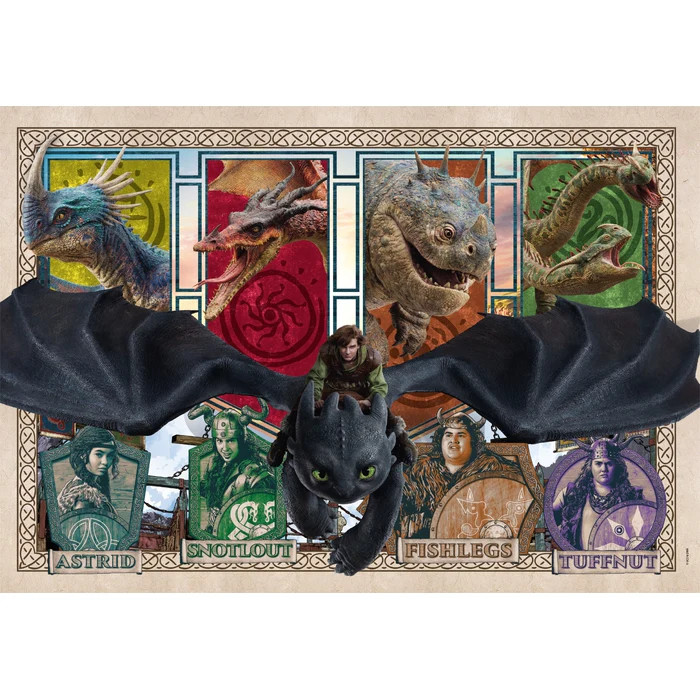 Alternative view of How To Train Your Dragon Mystic Skies 300 Τεμάχια Clementoni puzzle