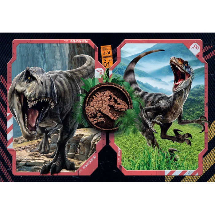 Alternative view of Jurassic World Danger Zone 2x60 τεμάχια puzzle Clementoni