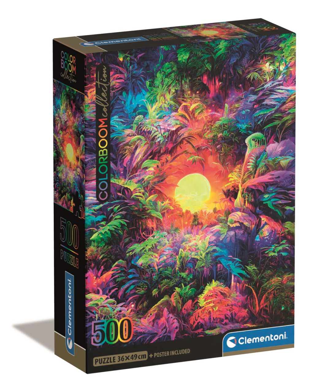 Colour Psychedelic jungle 500 κομμάτια Συμπαγές Puzzle Clementoni