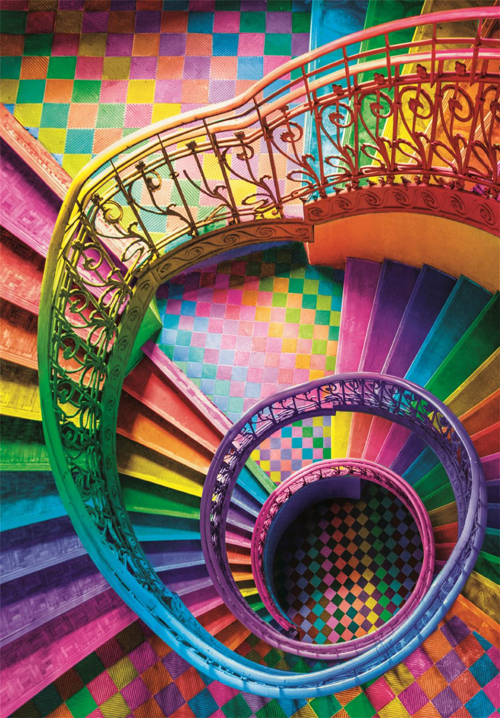 Alternative view of Colour Curly Tails Colorboom Staircase Puzzle Compact Clementoni 500 Τεμαχίων