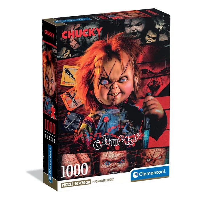 Horror Crazy Chucky 1000 Τεμάχια Puzzle Συμπαγούς Σχεδιασμού Clementoni