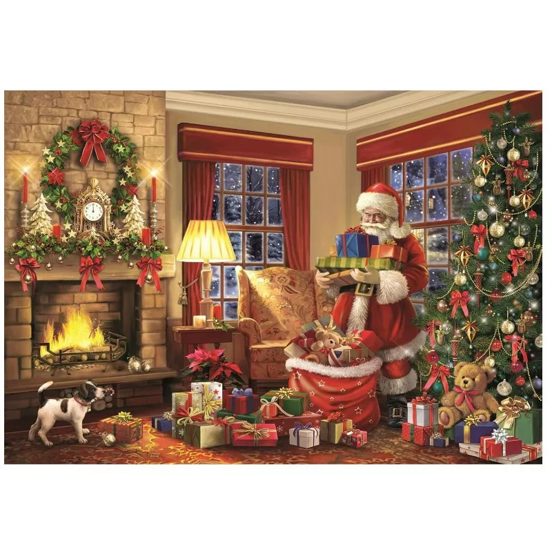 Alternative view of Christmas Santa's Visit 1000 Τεμάχια puzzle Clementoni