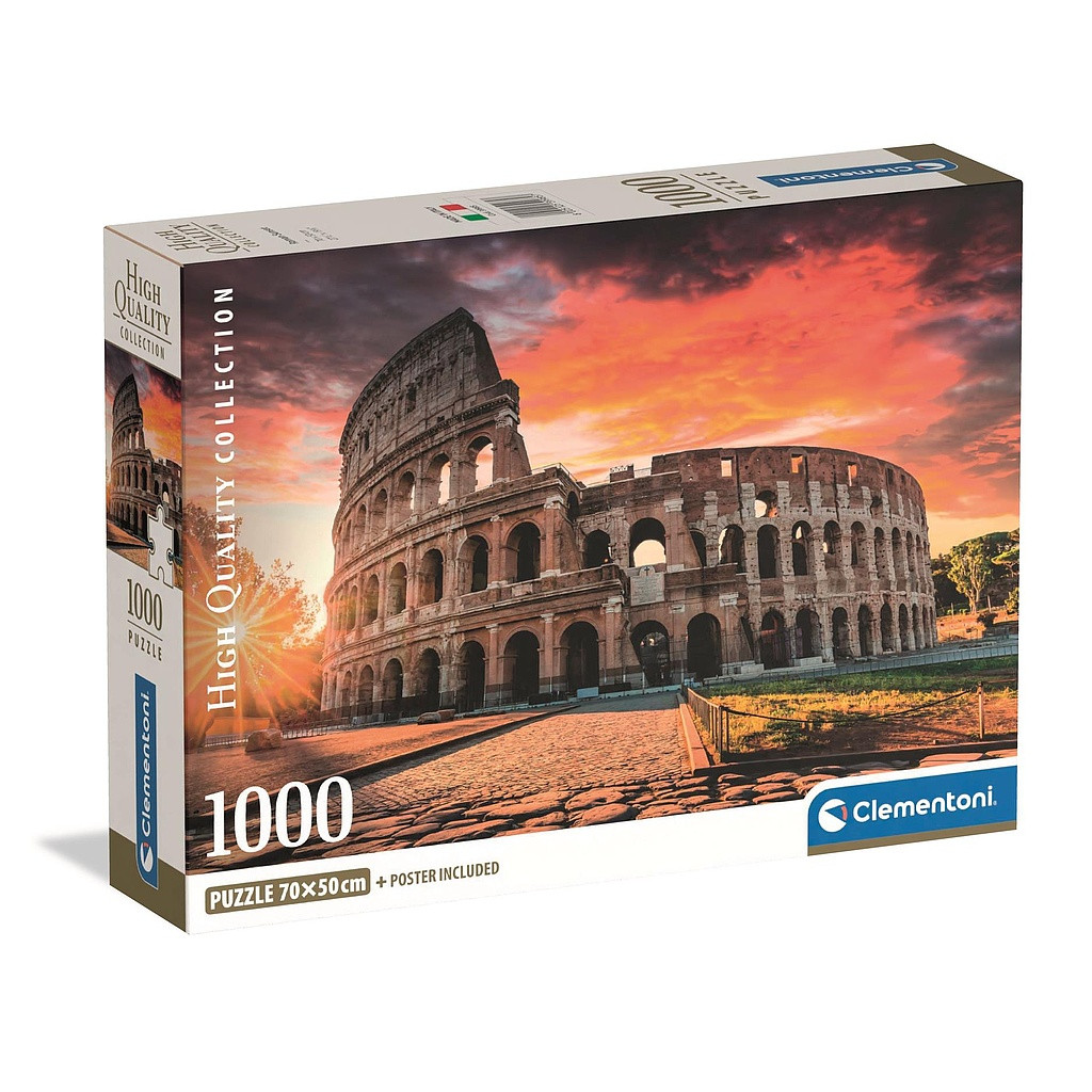 Cities Colosseum Sunset Rome 1000 Τεμάχια puzzle Clementoni