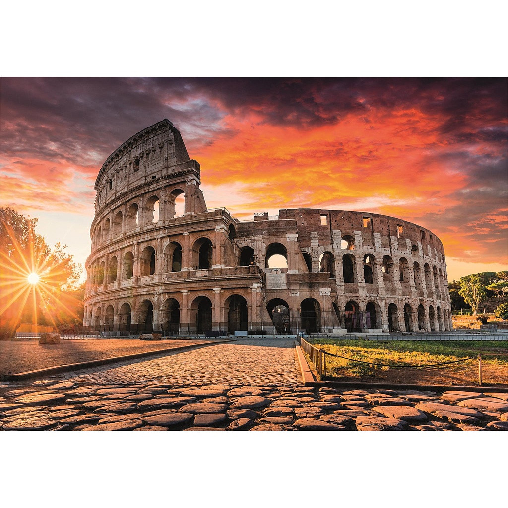 Alternative view of Cities Colosseum Sunset Rome 1000 Τεμάχια puzzle Clementoni