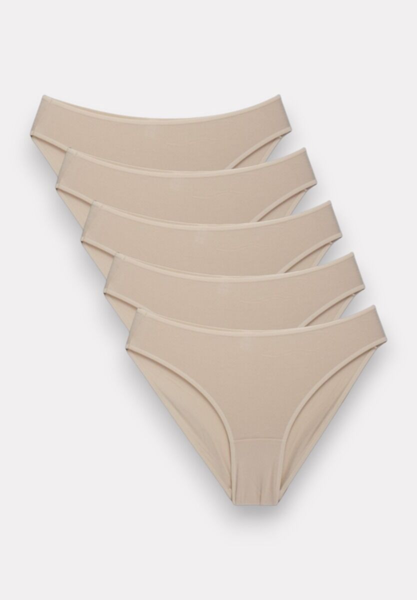 Σλιπ γυναικεία Modal Super Soft Sexen Μπεζ Pack 10 Τεμαχίων