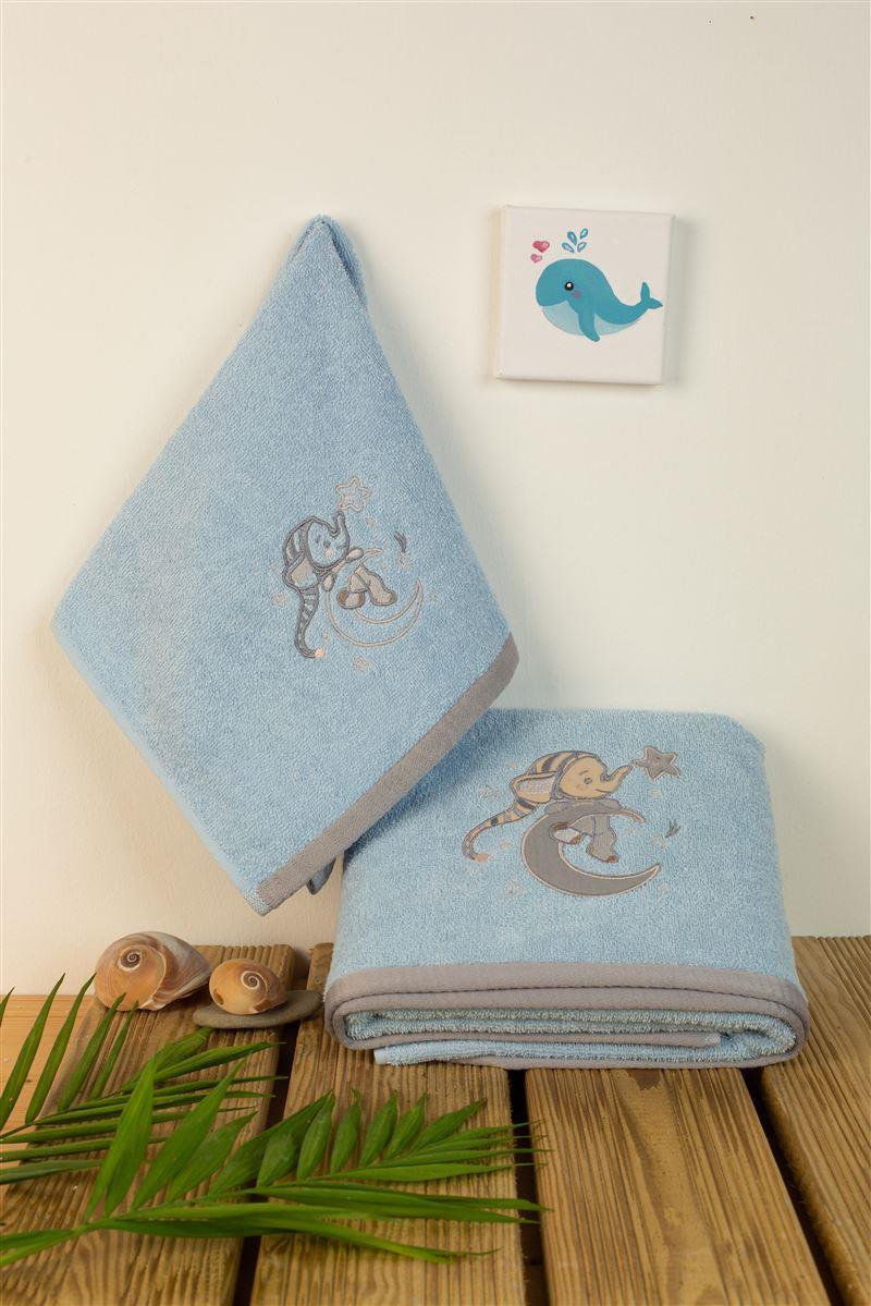 ΠΕΤΣΕΤΑ Με Κέντημα ΣΕΤ 2 τεμ bebe Dreaming Elephant 166 30X50