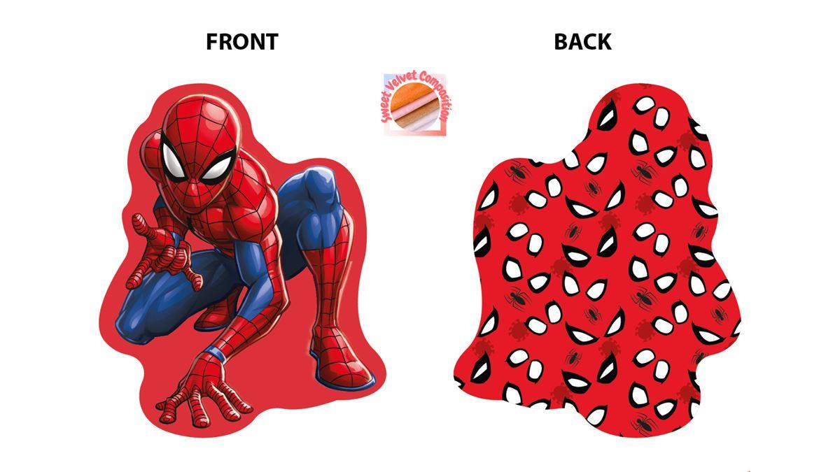 Mini Μαξιλάρι 3D AOP Marvel Spider-Man 693 20 cm Red 100% Velboa