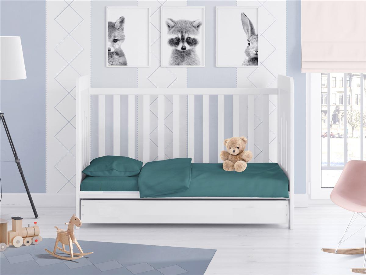 ΠΑΠΛΩΜΑΤΟΘΗΚΗ bebe Solid 494 120X160 Petrol Cotton 100%