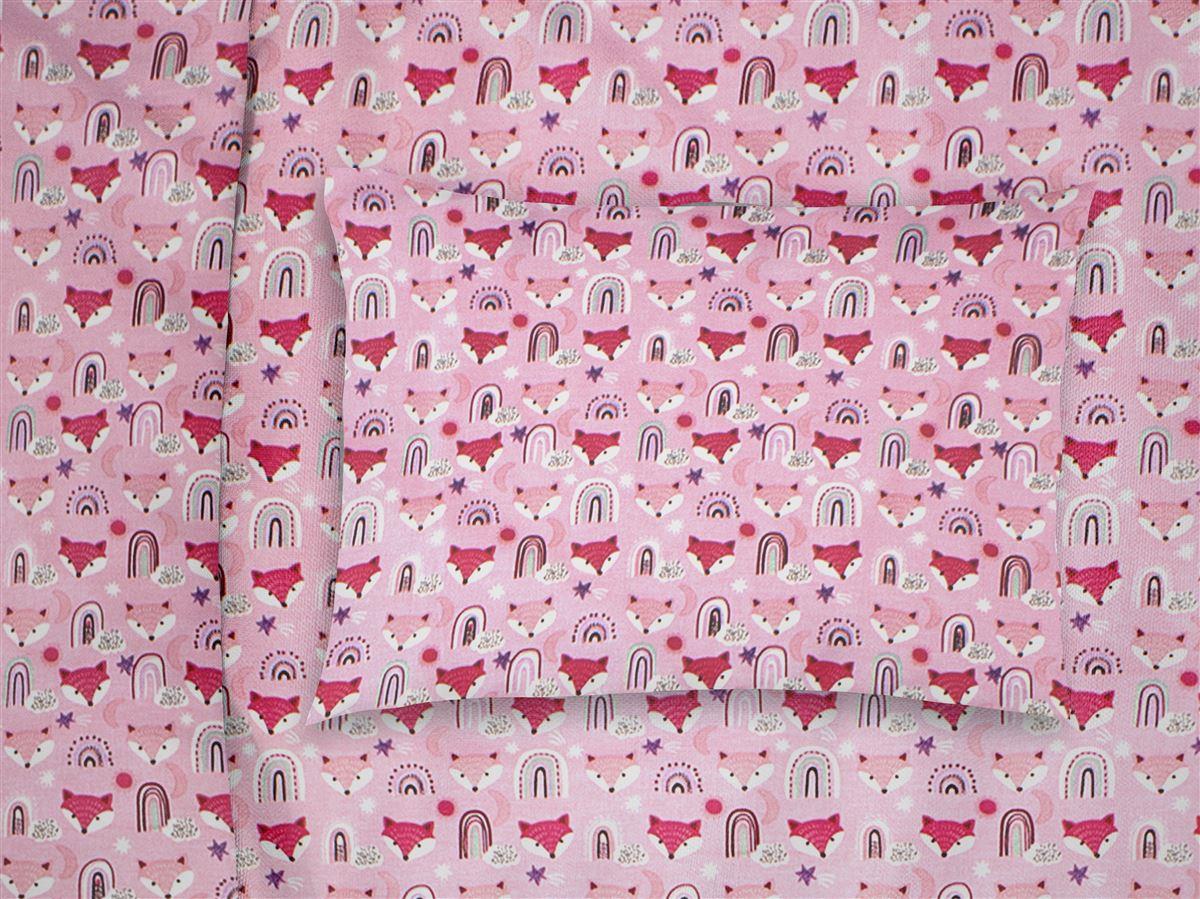 ΜΑΞΙΛΑΡΟΘΗΚΗ ΕΜΠΡΙΜΕ bebe Fox 525 35X45 Pink 100% Cotton