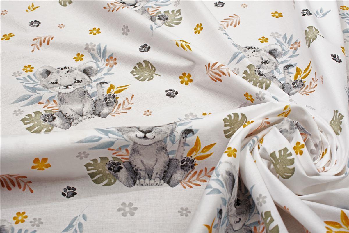ΣΕΝΤΟΝΙΑ ΕΜΠΡΙΜΕ ΣΕΤ 2 τεμ kids Lion Cub 531 160X240 Grey 100% Cotton
