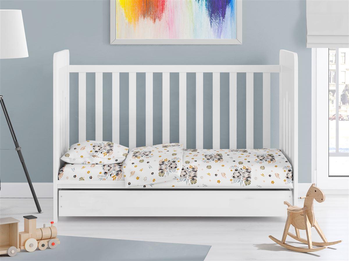 ΣΕΝΤΟΝΙΑ ΕΜΠΡΙΜΕ ΣΕΤ 3 τεμ bebe Lion Cub 531 120X160 Grey 100% Cotton
