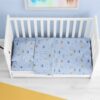 ΣΕΝΤΟΝΙΑ ΕΜΠΡΙΜΕ ΣΕΤ 3 τεμ bebe Sweet Dreams 551 120X160 Sky Blue 100% Cotton