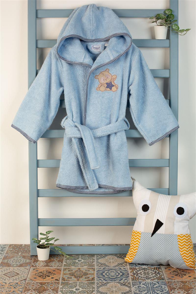 ΜΠΟΥΡΝΟΥΖΙ Με Κέντημα bebe Star Bear 151 SIZE:04 Σιελ 100% Cotton