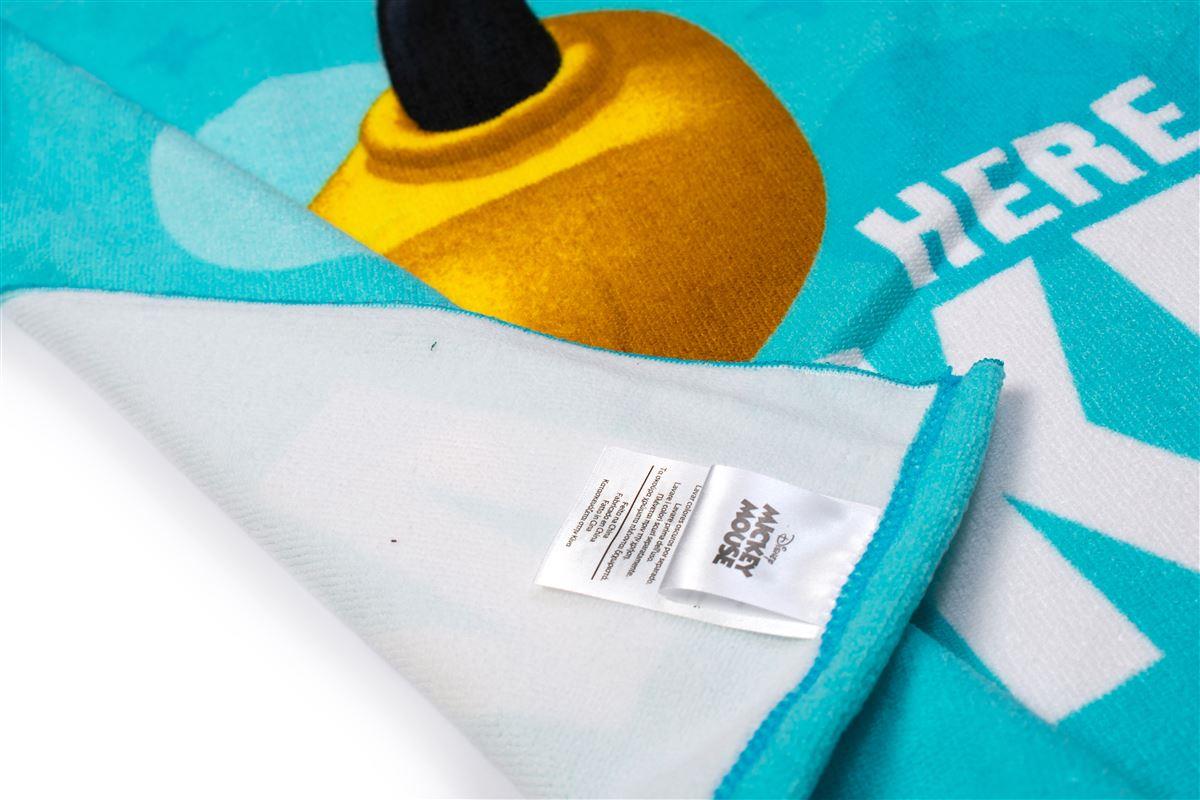 Πετσέτα Θαλάσσης Quick Dry Disney Home Mickey 14 70X140 Sky Blue 100% Microfiber