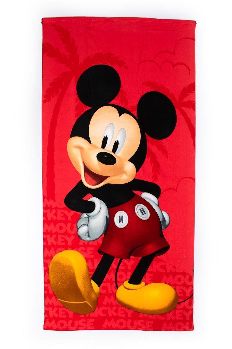 Πετσέτα Θαλάσσης Quick Dry Disney Home Mickey 27 70X140 Red 100% Microfiber