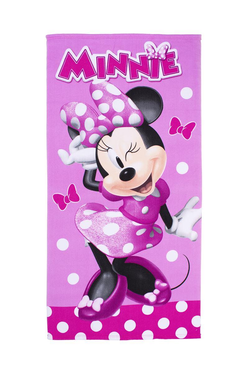 Πετσέτα Θαλάσσης Quick Dry Disney Home Minnie 28 70X140 Pink 100% Microfiber