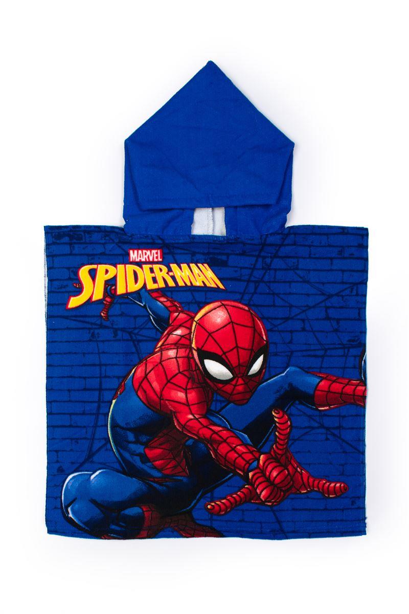 Πόντσο Θαλάσσης Quick Dry Marvel Spider-Man 04 50X100 Blue 100% Microfiber