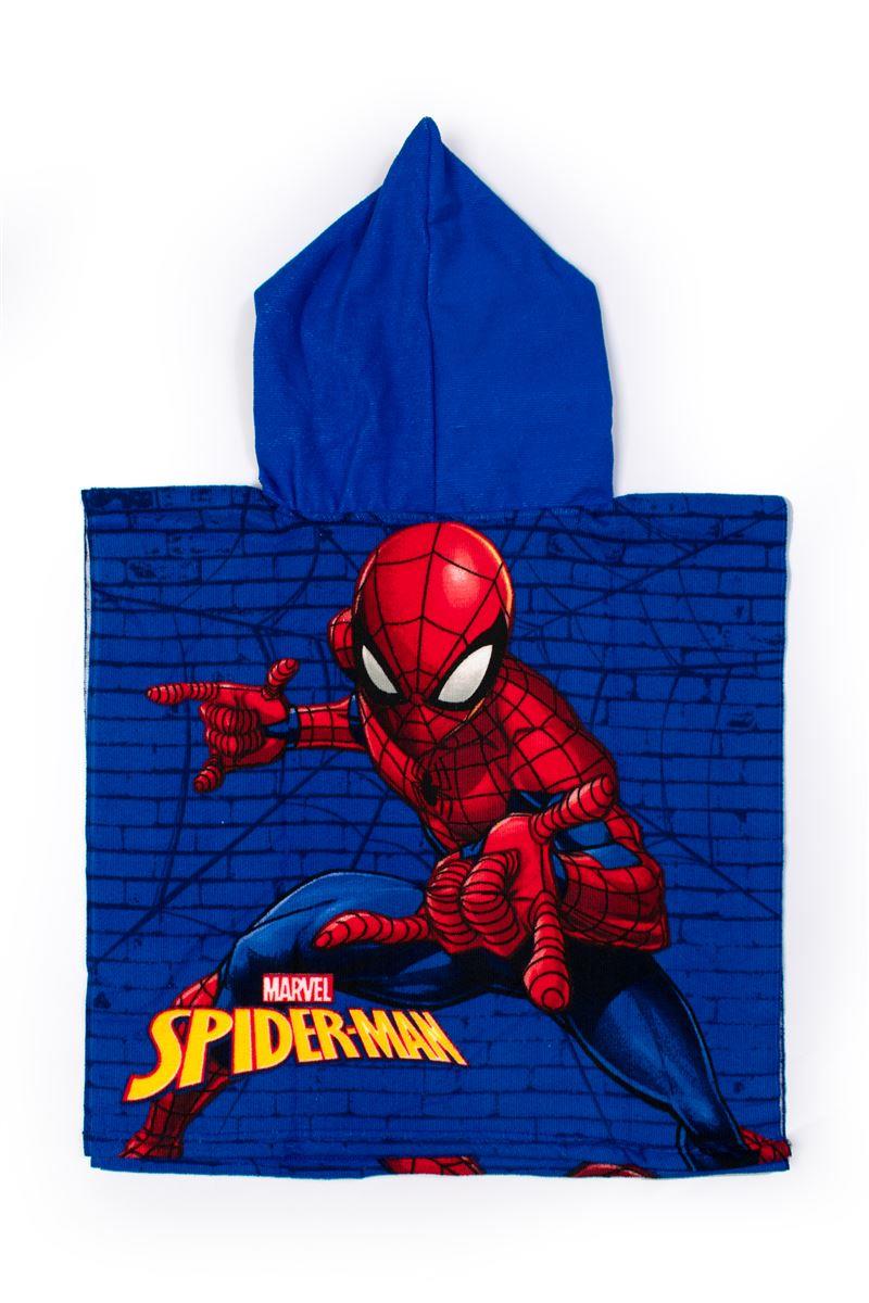 Πόντσο Θαλάσσης Quick Dry Marvel Spider-Man 04 50X100 Blue 100% Microfiber