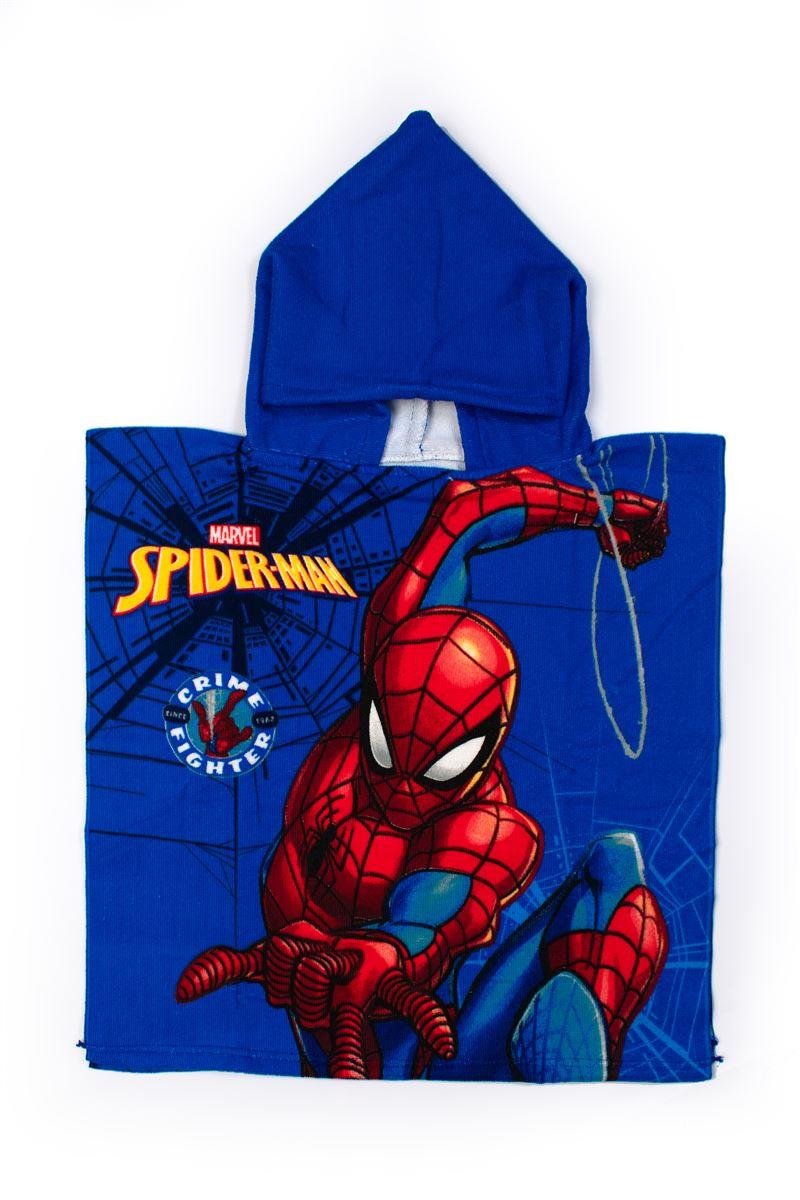 Πόντσο Θαλάσσης Quick Dry Marvel Spider-Man 95 50X100 Blue 100% Microfiber