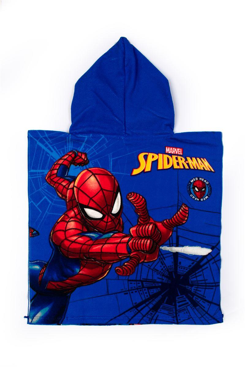 Πόντσο Θαλάσσης Quick Dry Marvel Spider-Man 95 50X100 Blue 100% Microfiber
