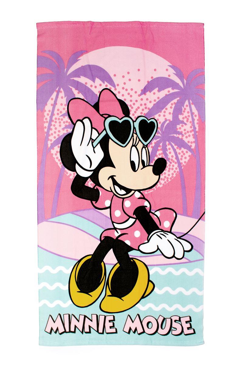 Πετσέτα Θαλάσσης Quick Dry Disney Home Minnie 72 70X140 Coral 100% Microfiber