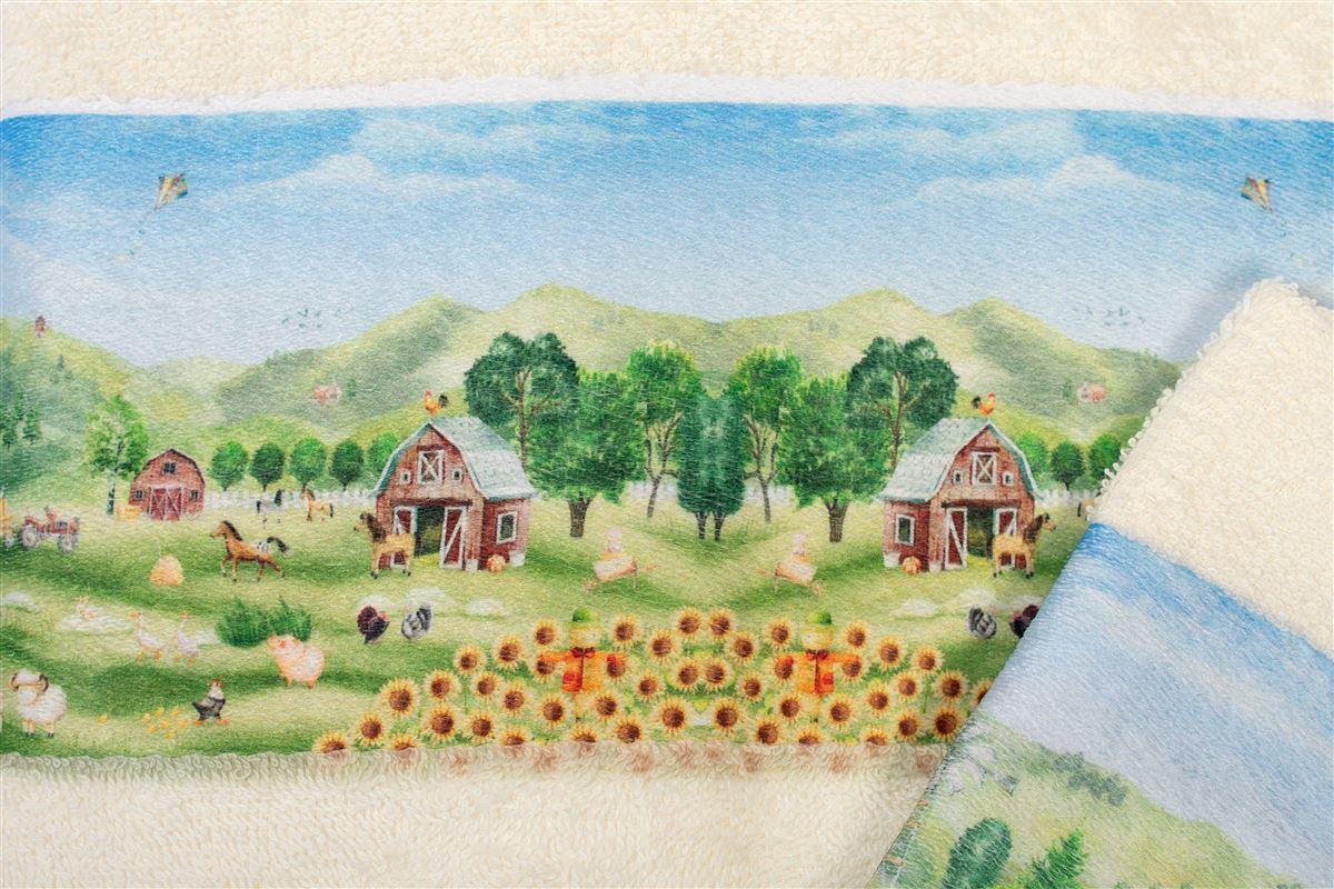 70X140 Ecru 100% Cotton