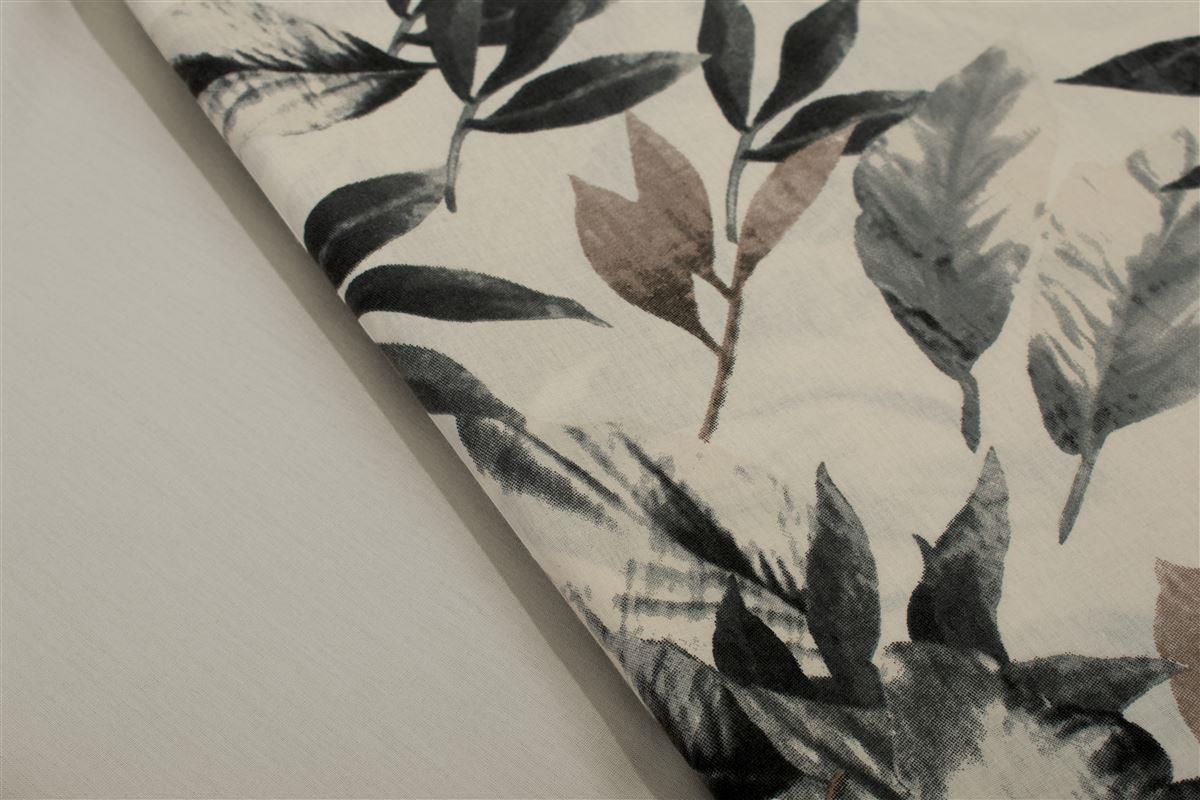 Σεντόνια Εμπριμέ Σετ 4 τεμ Ευριδίκη 710 240X270 Ecru-Black 100% Cotton