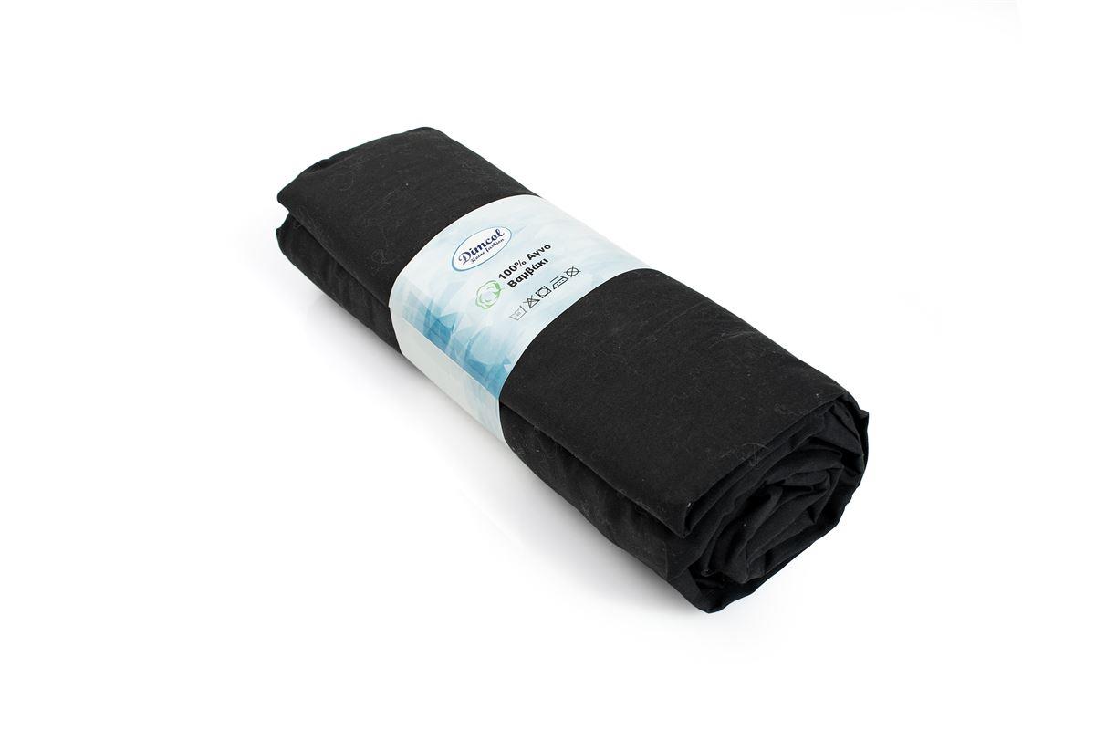 Σεντόνι Με Λάστιχο 1 τεμ. Exotic Line 100X200+30 Black 100% Cotton