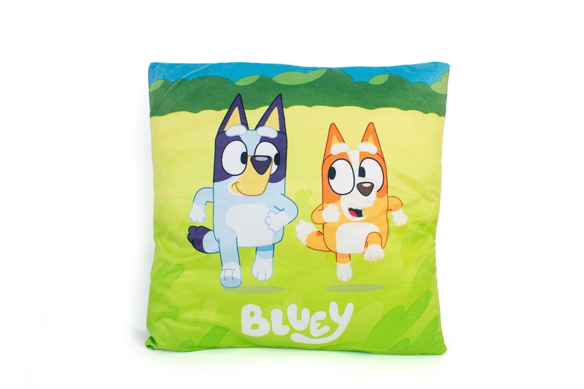 Βελούδινο Μαξιλάρι BBC Studios Bluey 09 38X38 Green 100% Velboa
