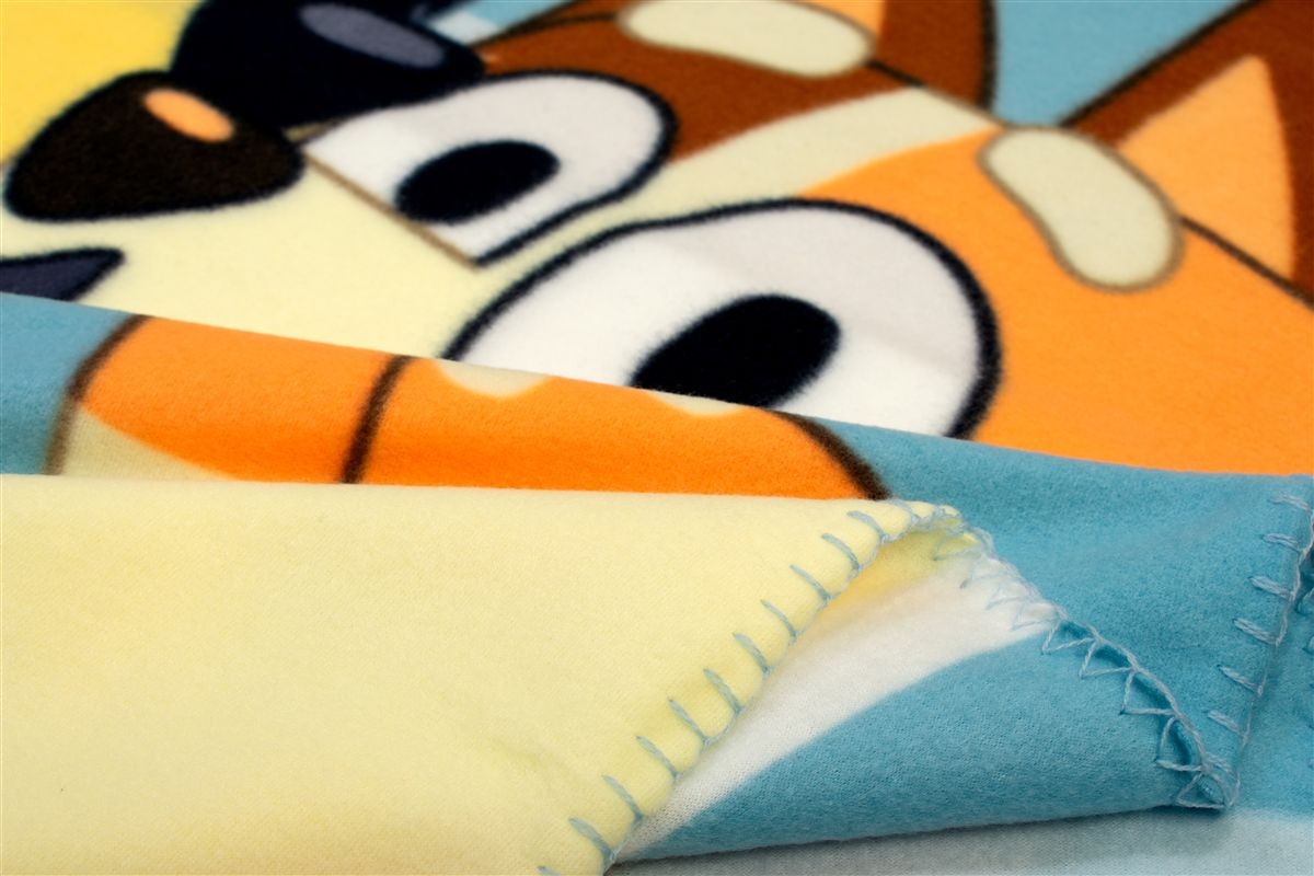 Κουβέρτα Fleece BBC Studios Bluey 55 100X140 Blue 100% Polyester