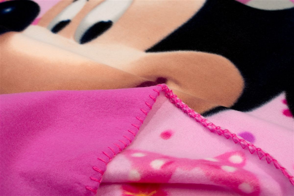 Κουβέρτα Fleece Disney Home Minnie 37 100X140 Pink 100% Polyester
