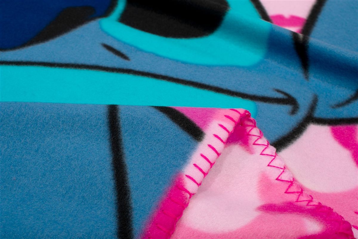 Κουβέρτα Fleece Disney Home Stitch 28 100X140 Pink 100% Polyester