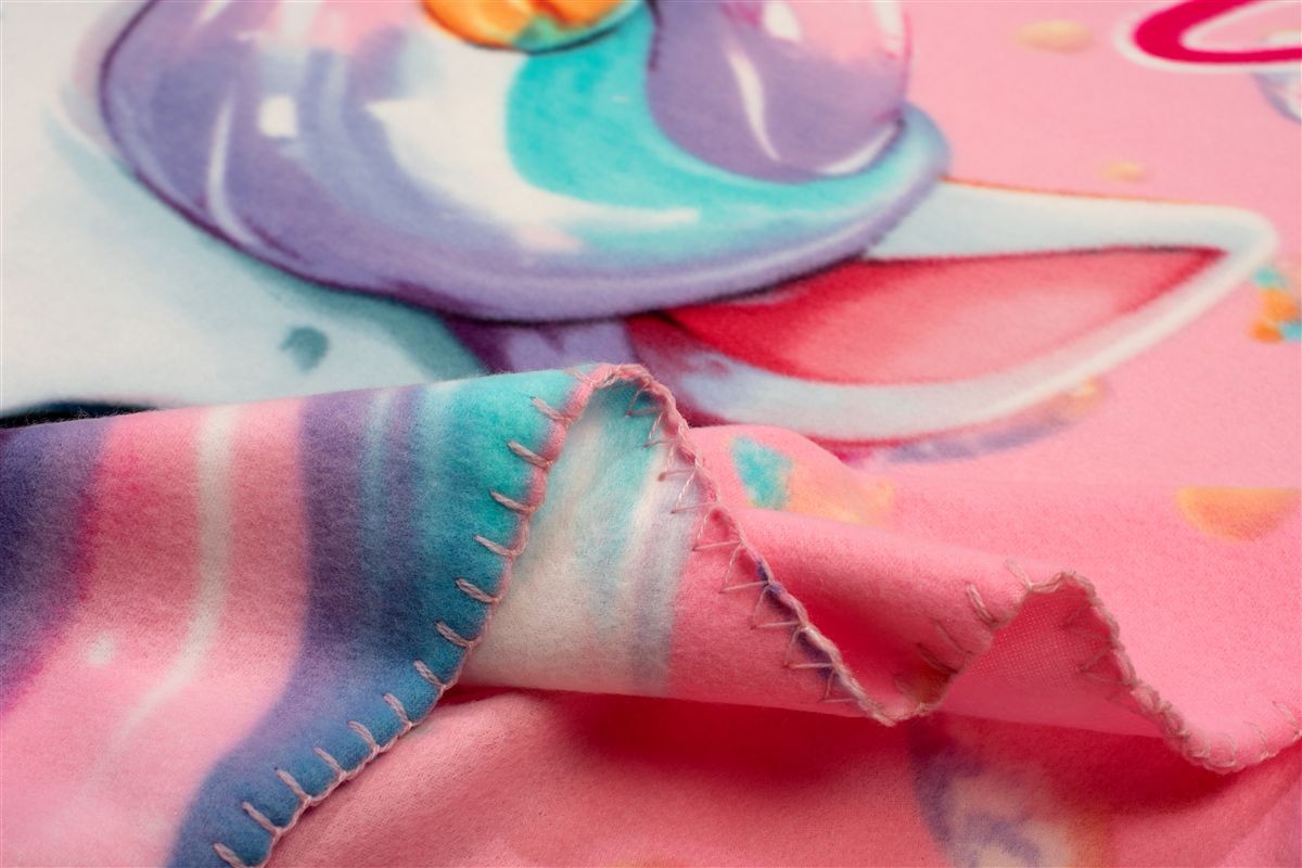Κουβέρτα Fleece Unicorn 56 100X140 Pink 100% Polyester