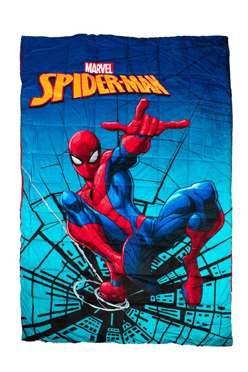 Κουβερτοπάπλωμα Flannel-Sherpa Marvel Spider-Man 13 160X250 Turquoise-Blue 100% Polyester