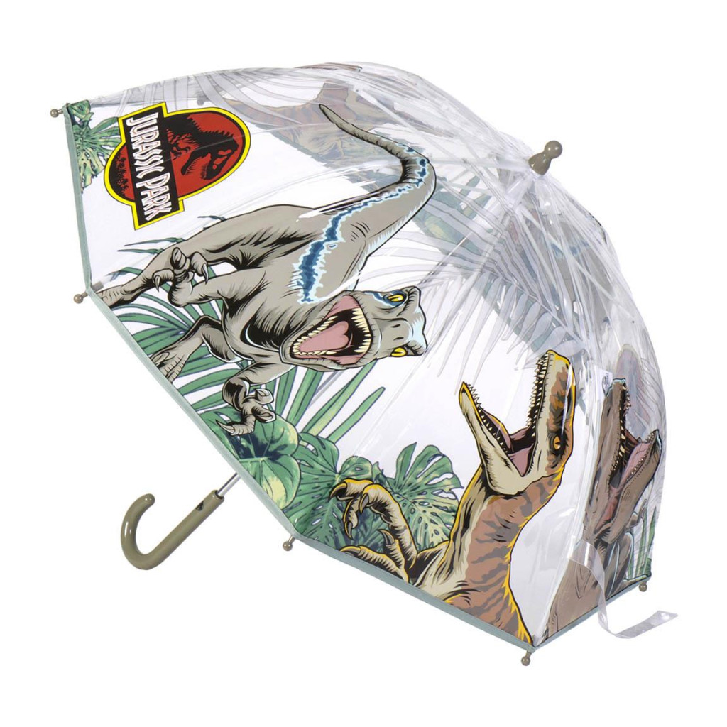 Jurassic World Attack Jurassic Park Παιδική Διάφανη Ομπρέλα Ø71 cm