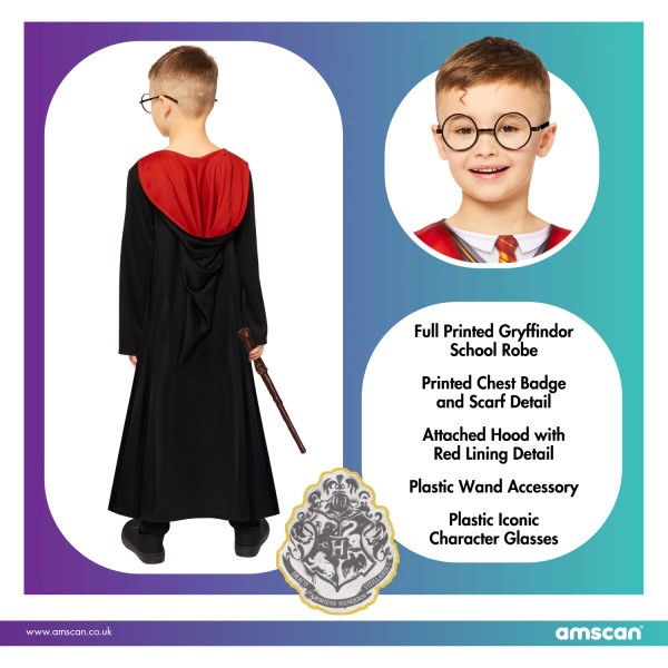 Alternative view of Harry Potter Gryffindor Αποκριάτικη Στολή 6-8 Ετών