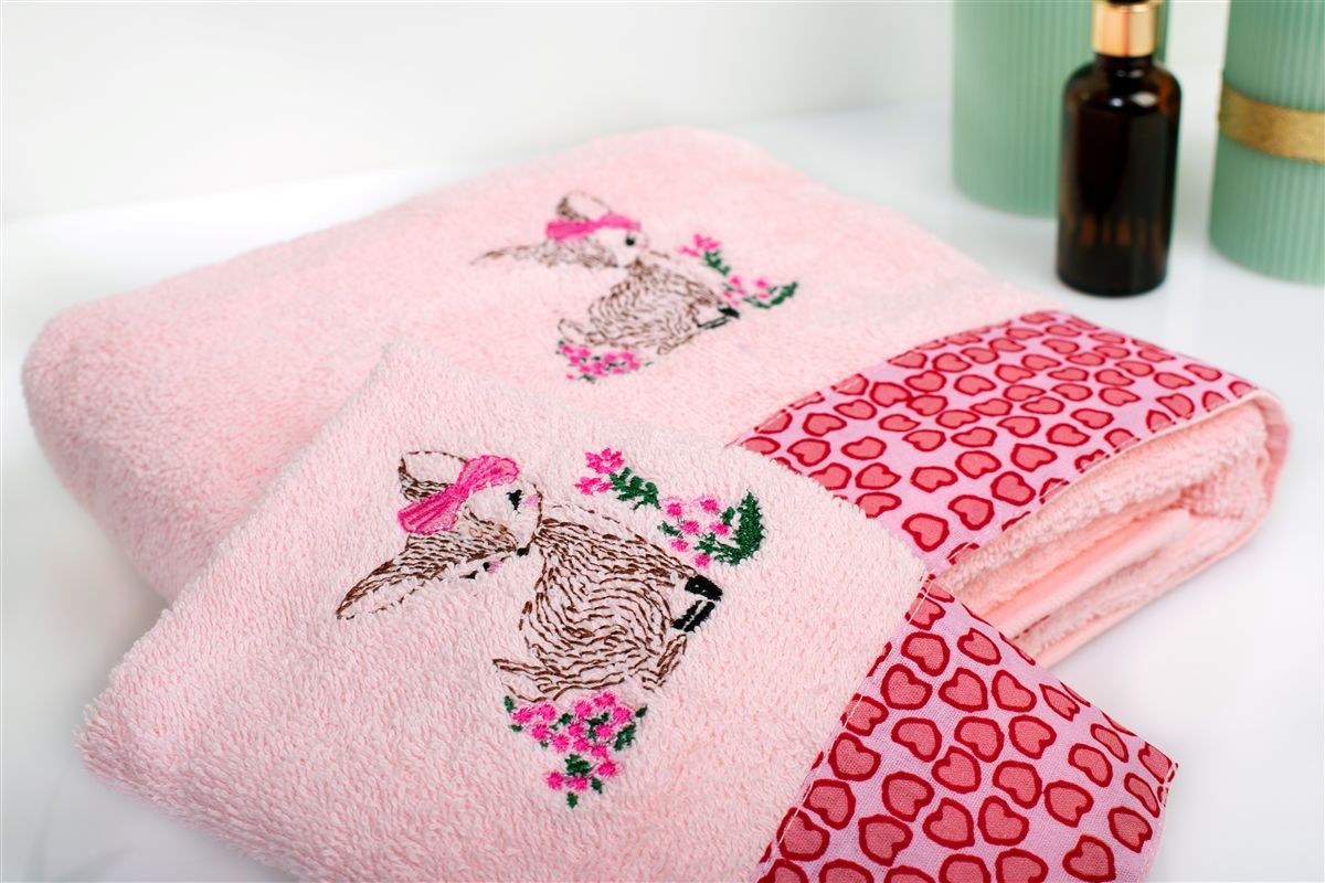 70X140 Pink 100% Cotton