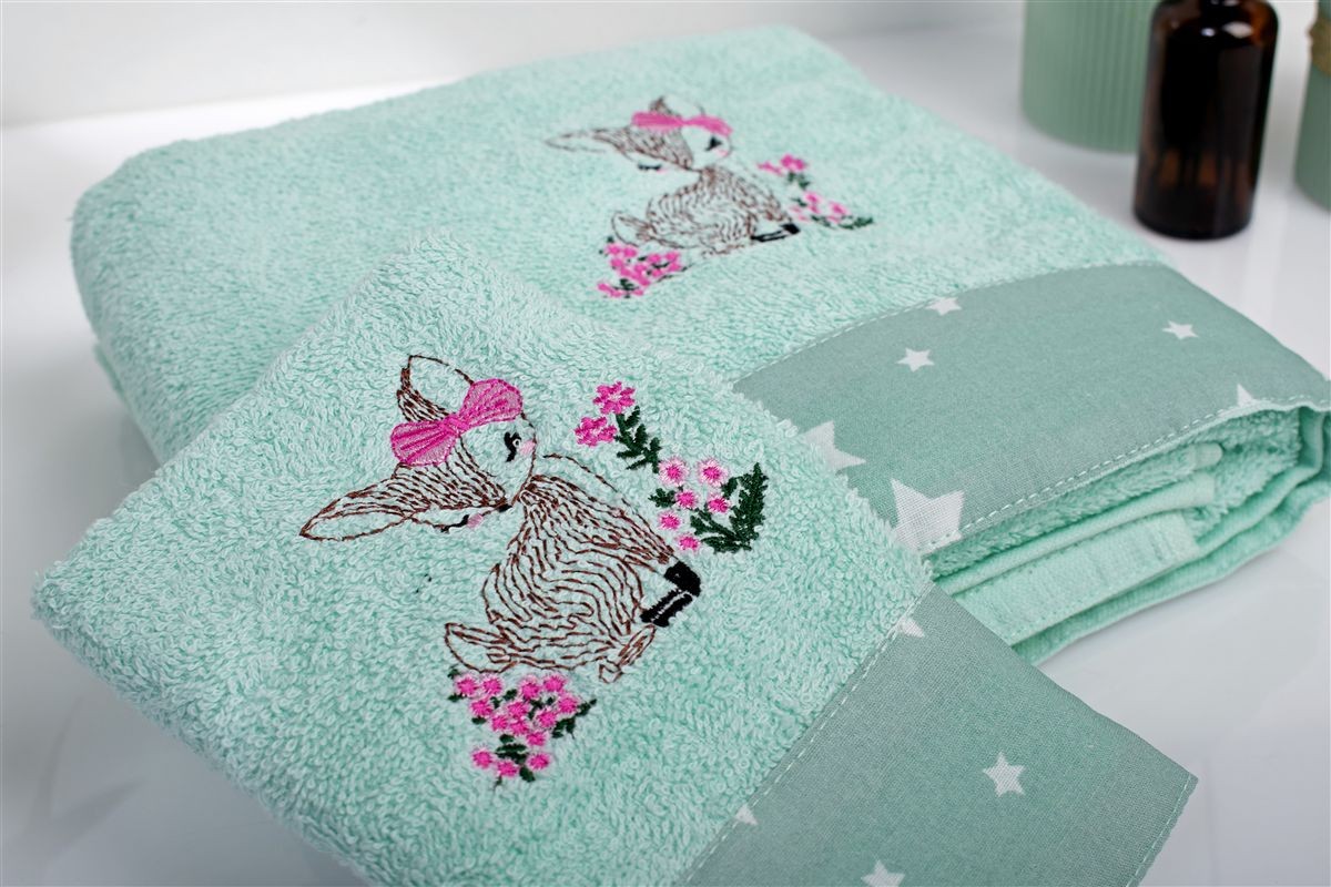 70X140 Mint 100% Cotton