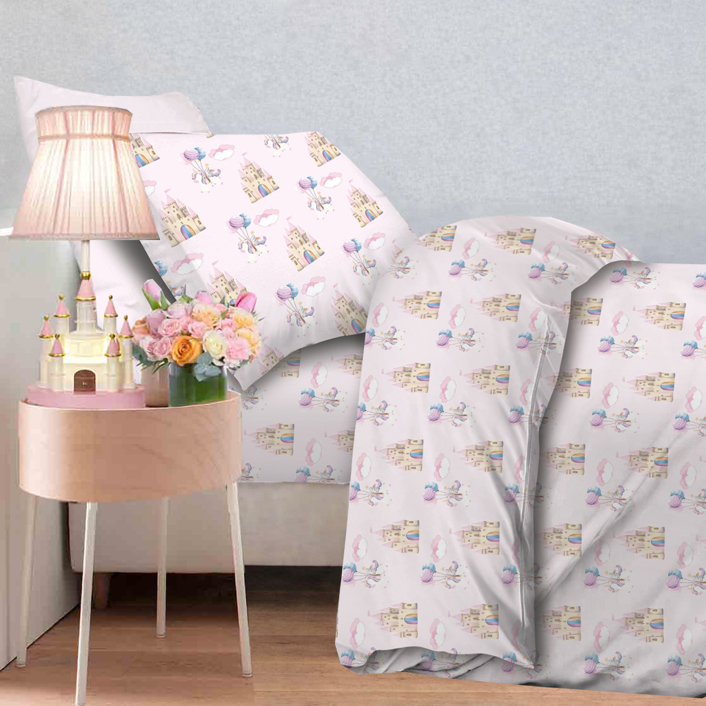 Παιδικό Σεντόνι Με Λάστιχο 1Χ(105Χ200+30)+1Χ(52χ72) Unicorn Fly