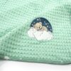 Κουβέρτα Πικέ Με Κέντημα bebe Cloudy Bear 178 80X110 Mint 100% Cotton